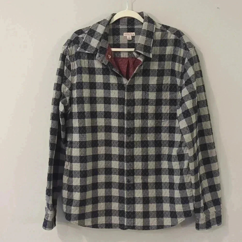 Merona Shacket Quilted Shirt Jacket size XL‎
